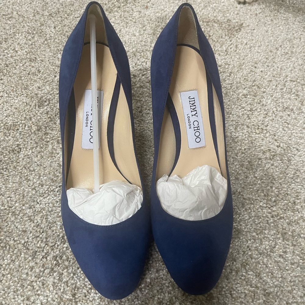 Brand New Blue Jimmy Choo Heels